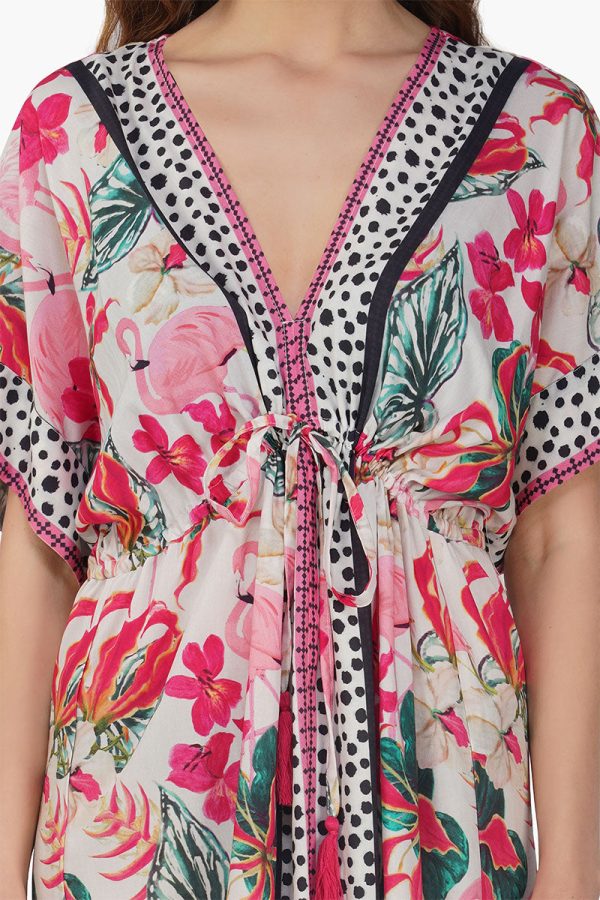 Flamingo Paradise Printed Dress - Image 5