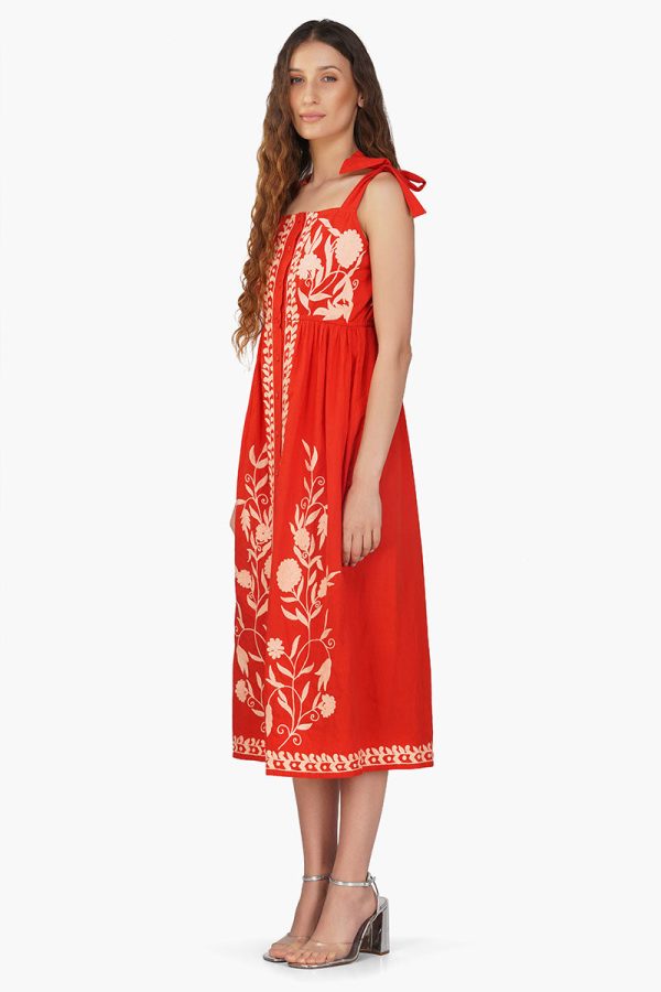 Clara Embroidered Dress - Image 4