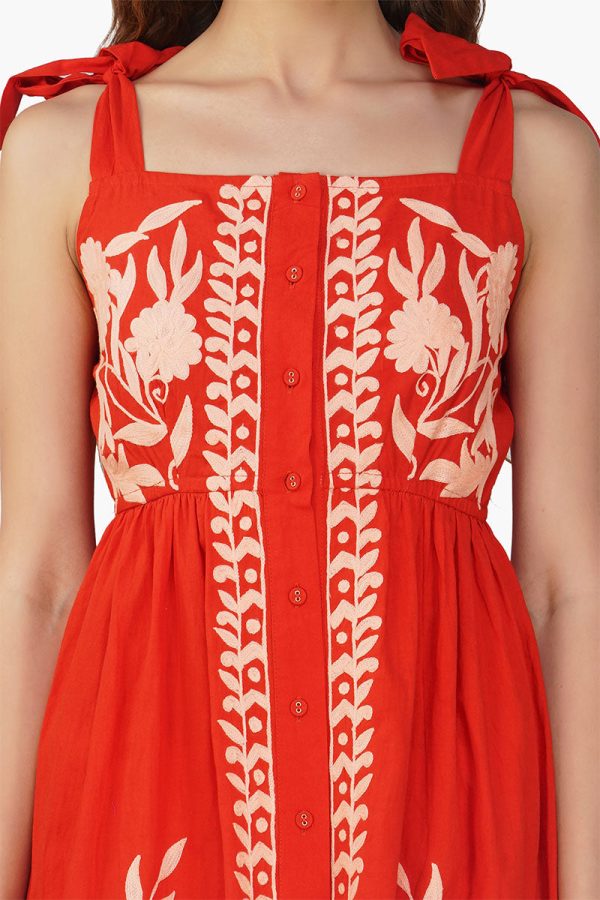 Clara Embroidered Dress - Image 6