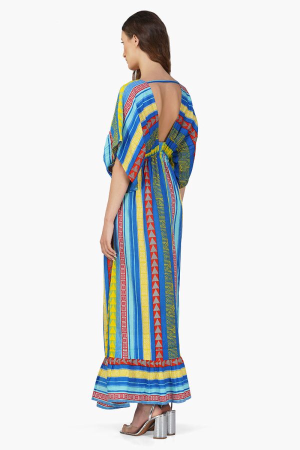 Neel Aztec Stripe Printed Maxi Dress - Image 4