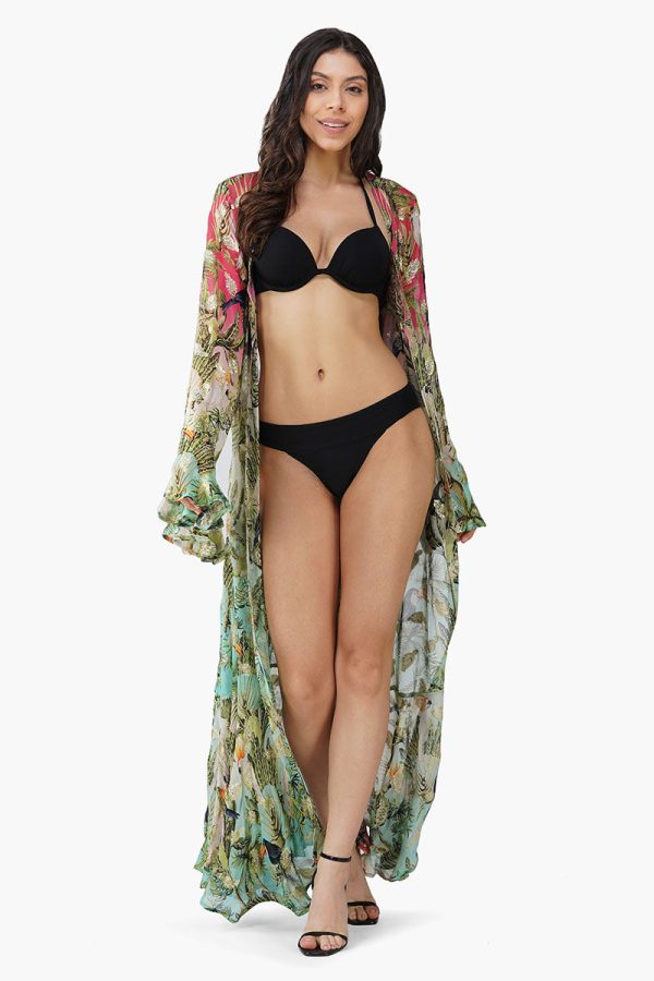 Tropical Toucan Front Open Cover Up - Image 4