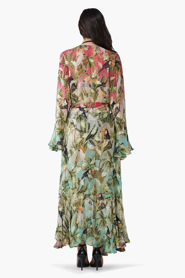 Tropical Toucan Front Open Cover Up - Image 5