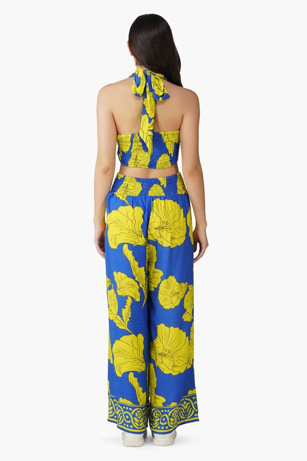 Yellow Daze Printed Halter Top - Image 4