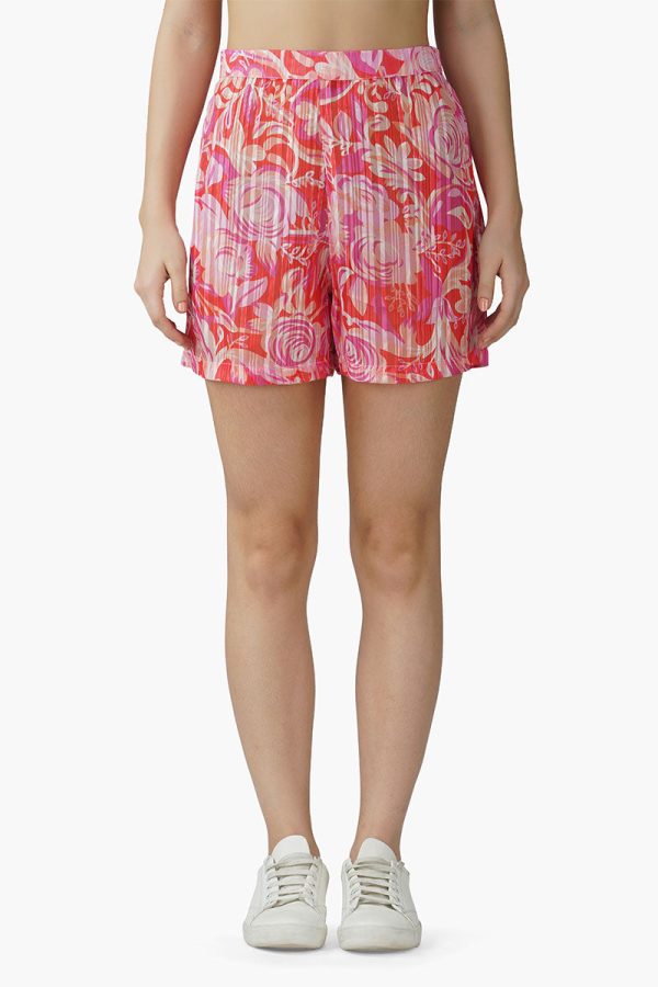 Sweet Pea Wine Printed Shorts - Image 2