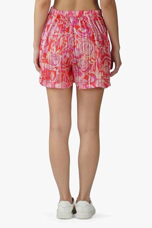 Sweet Pea Wine Printed Shorts - Image 5