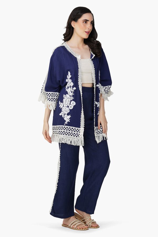 Blue Catherine Lace Duster - Image 2