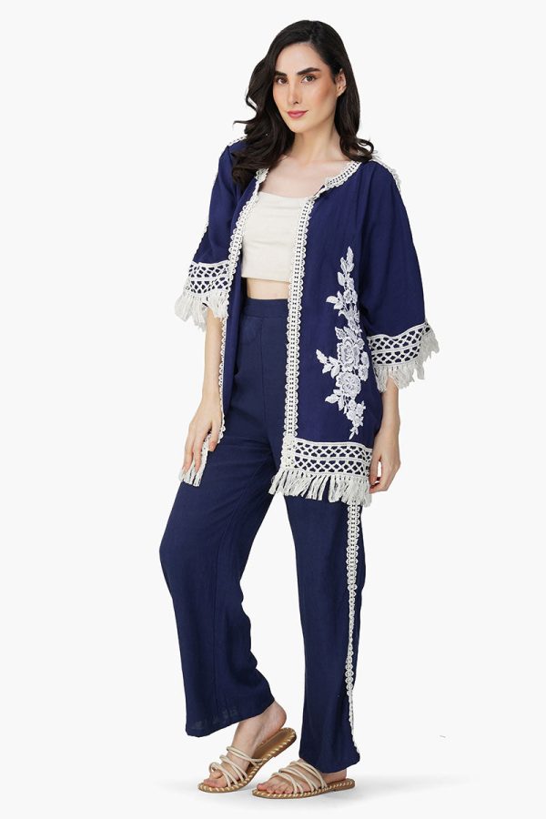 Blue Catherine Lace Duster - Image 3