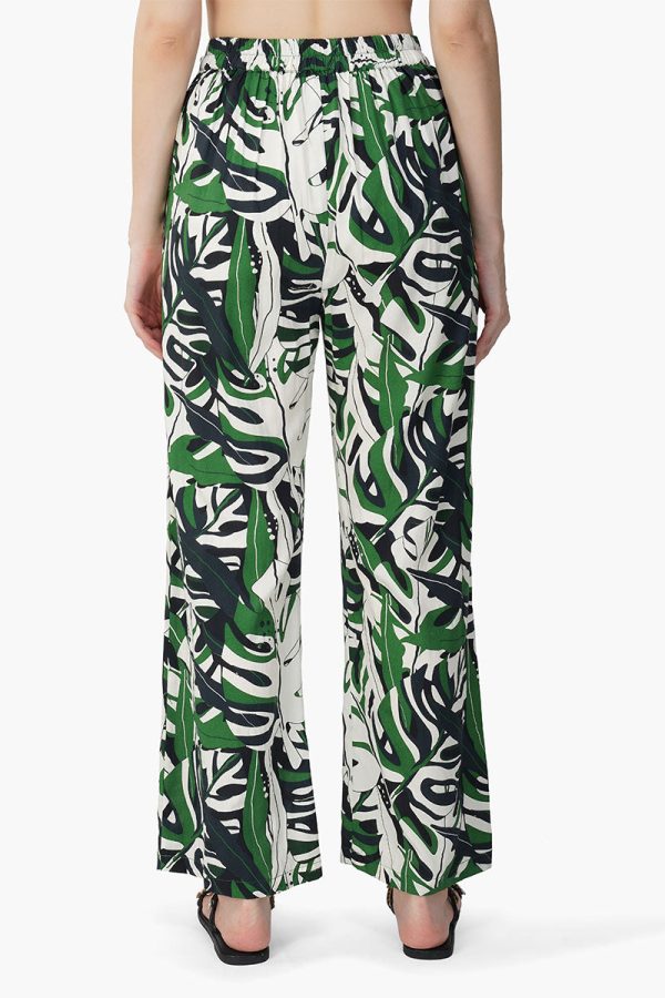 Green Birch Tropical Printed Pants - Image 4