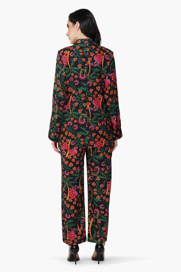 Black Autumn Flora Blazer - Image 5