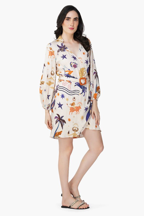 Day Dream Celestial Printed Short Dress - Image 3