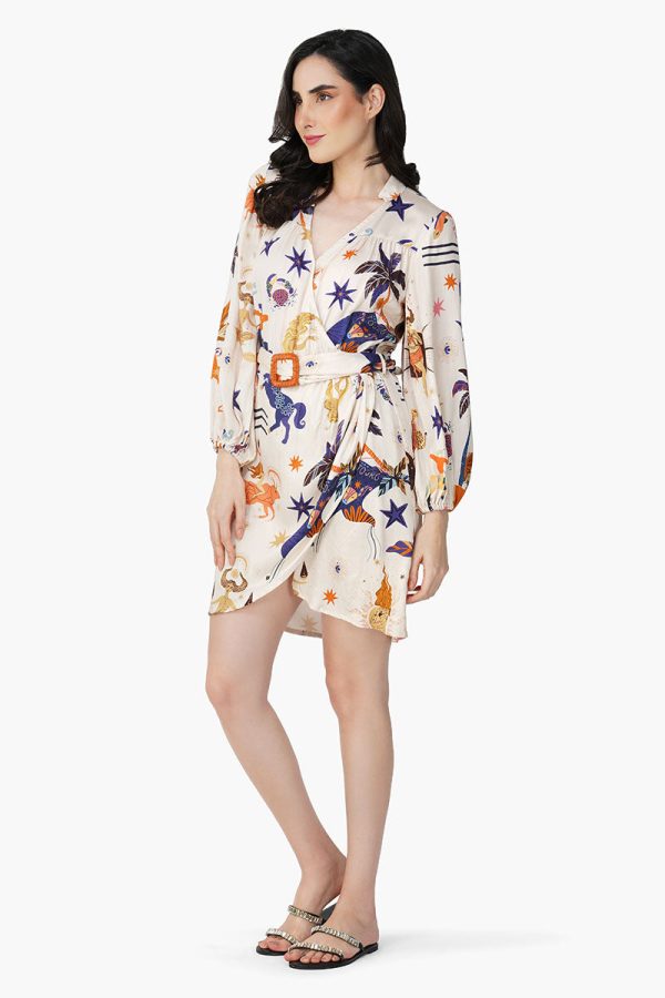 Day Dream Celestial Printed Short Dress - Image 4