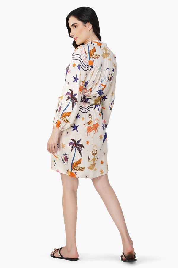 Day Dream Celestial Printed Short Dress - Image 5