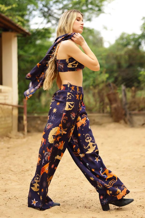 Dark Night Celestial Printed Pants - Image 6