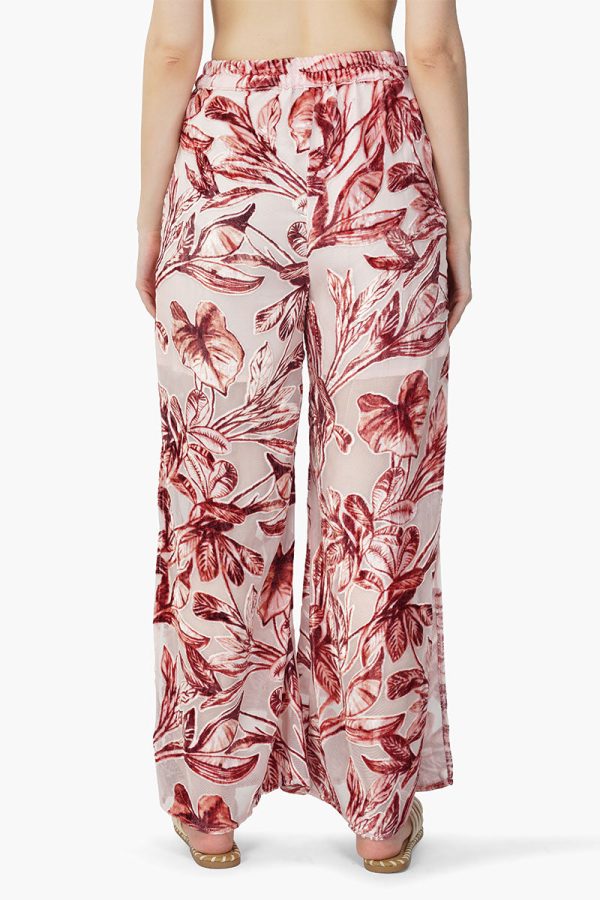 Leaf Velvet Burntout Pants - Image 4