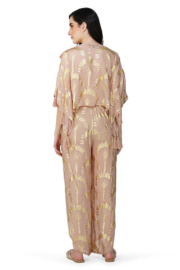 Golden Taupe Foil Printed Top - Image 5