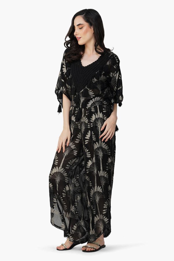 Silver Black Foil Printed Top - Image 4