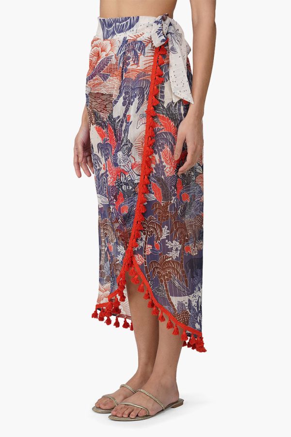 Taste Of Blue Tropics Sarong - Image 3