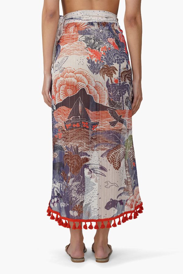 Taste Of Blue Tropics Sarong - Image 4