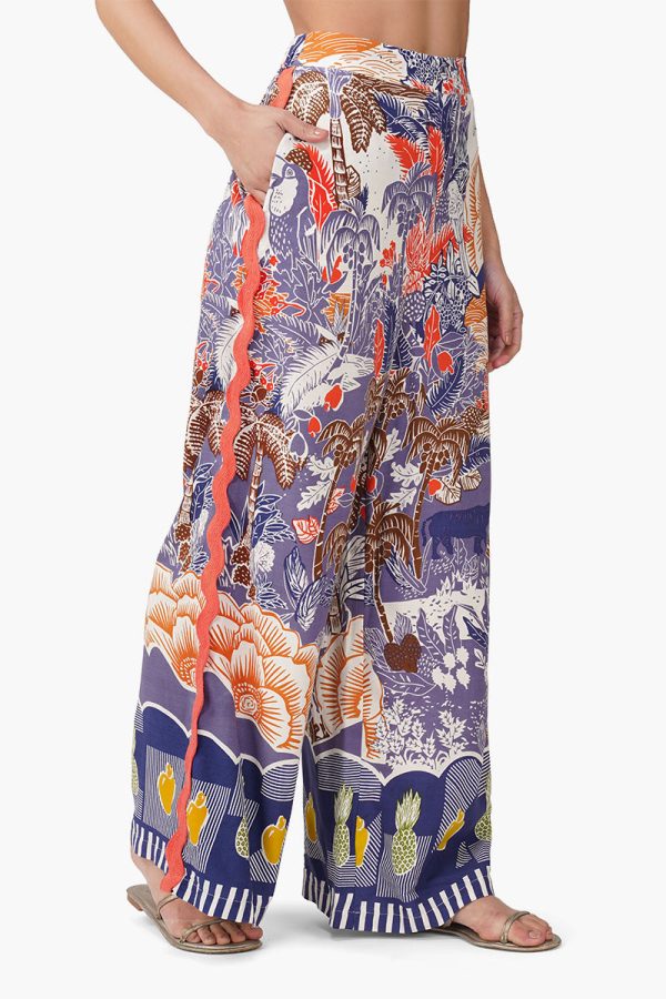 Taste of Blue Tropics Flaired Pants - Image 2