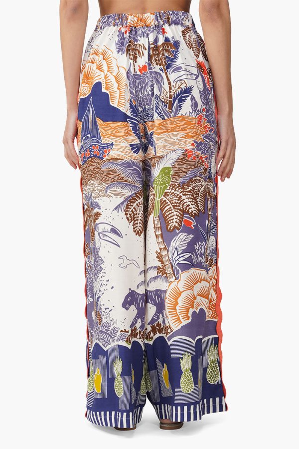 Taste of Blue Tropics Flaired Pants - Image 4