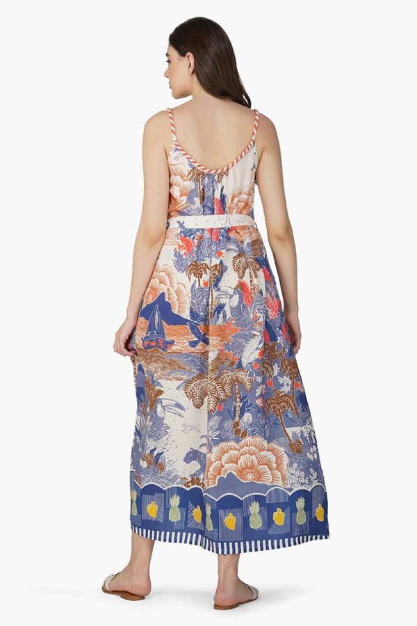 Taste Of Blue Tropics Maxi Dress - Image 4