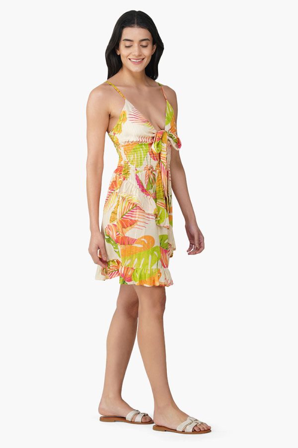 Dua Multi Tropics Printed Short Dress - Image 2