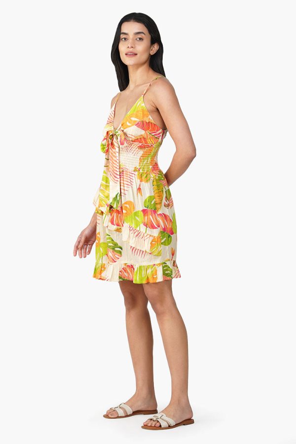 Dua Multi Tropics Printed Short Dress - Image 3