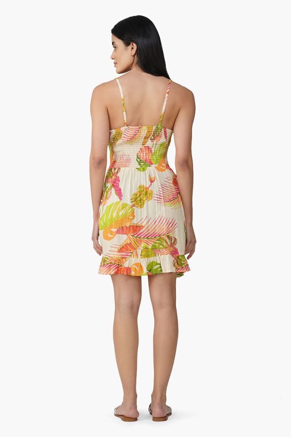 Dua Multi Tropics Printed Short Dress - Image 4
