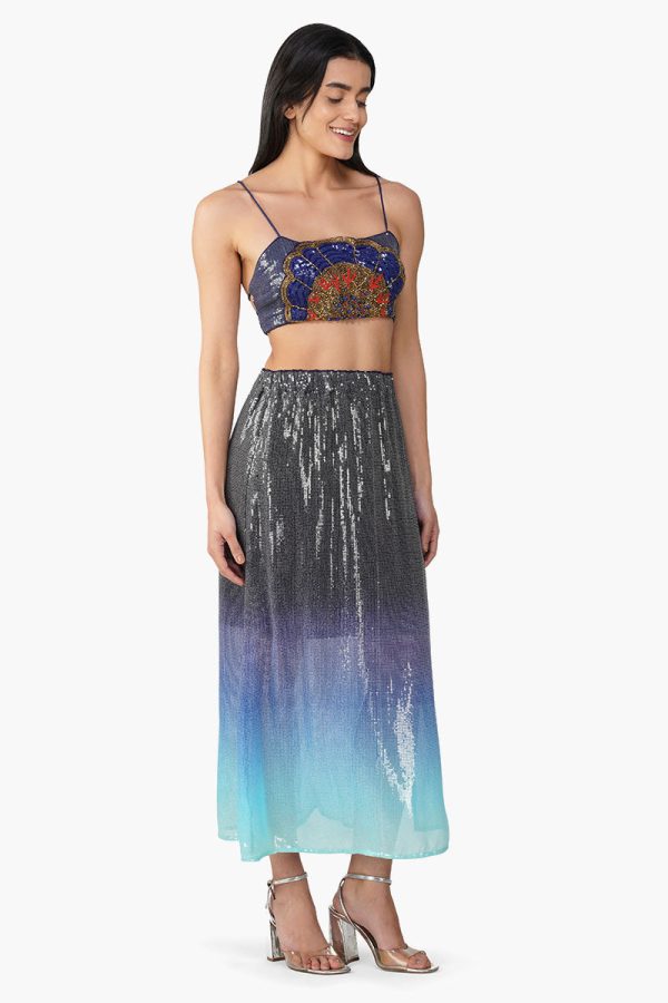 Blue Marine Costal Embellished Top - Image 2