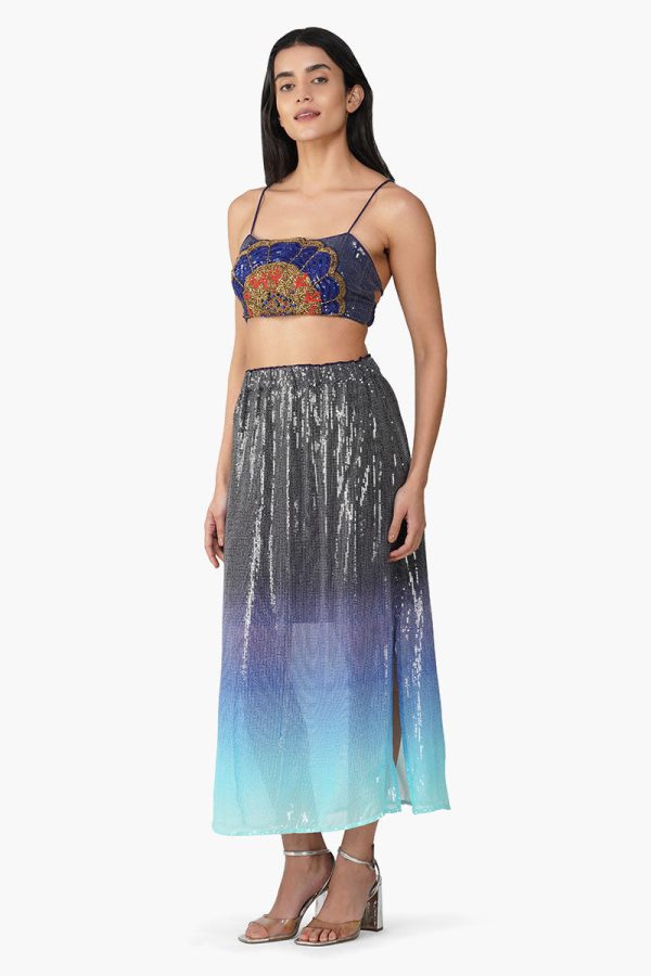 Blue Marine Costal Embellished Top - Image 3