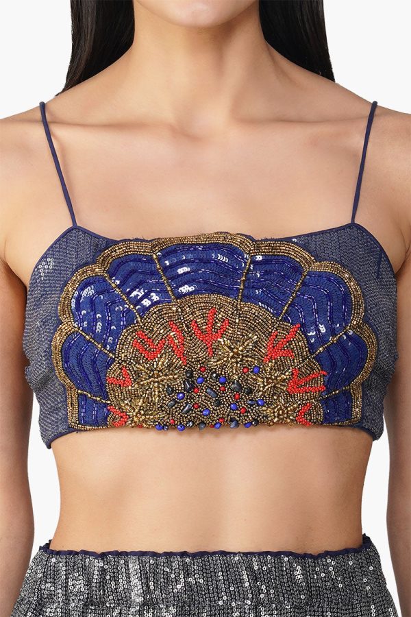 Blue Marine Costal Embellished Top - Image 5