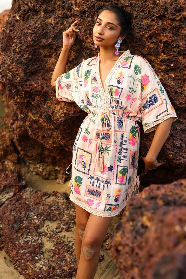Manicured Farm Print Short Dress