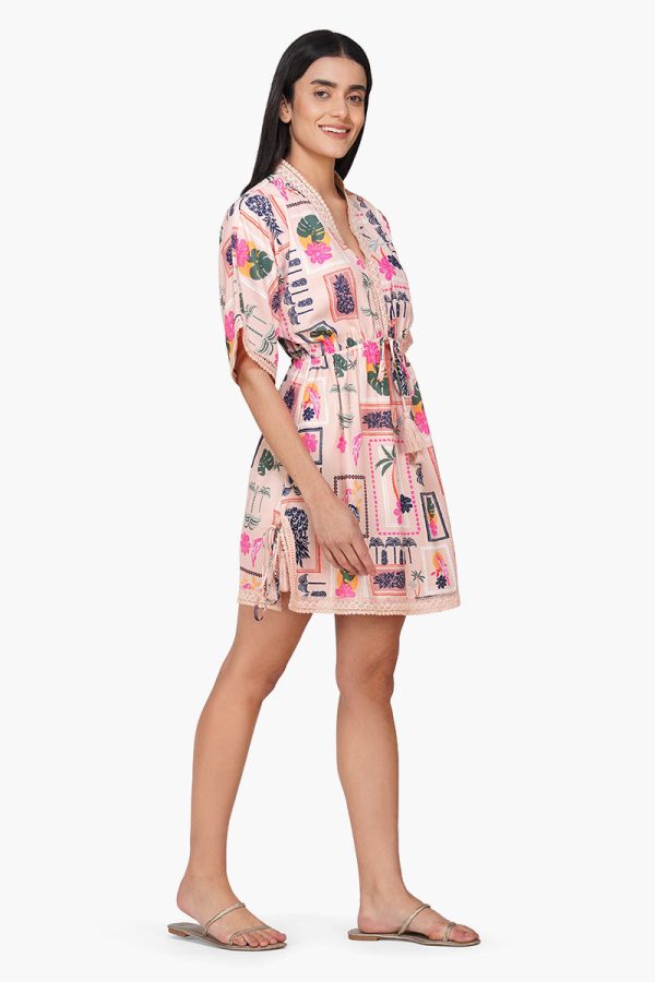 Manicured Farm Print Short Dress - Image 3
