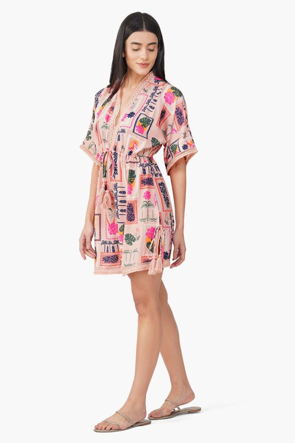 Manicured Farm Print Short Dress - Image 4