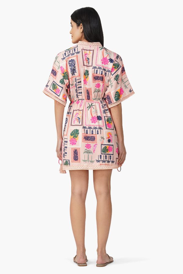 Manicured Farm Print Short Dress - Image 5