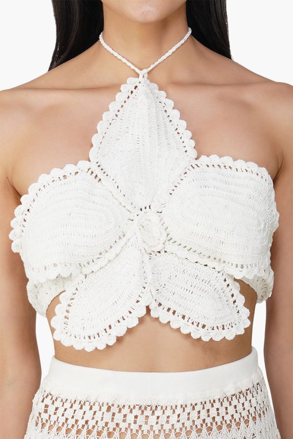 White Lily Crochet Top - Image 4