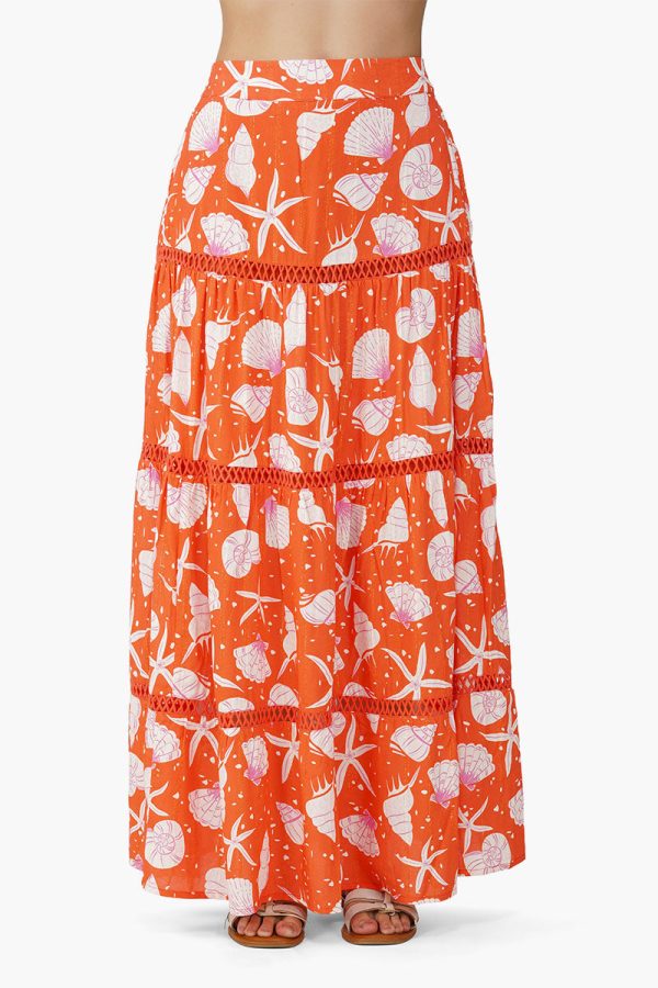 Cassie Shell Printed Maxi Skirt - Image 2