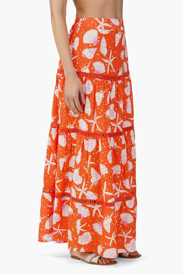Cassie Shell Printed Maxi Skirt - Image 3