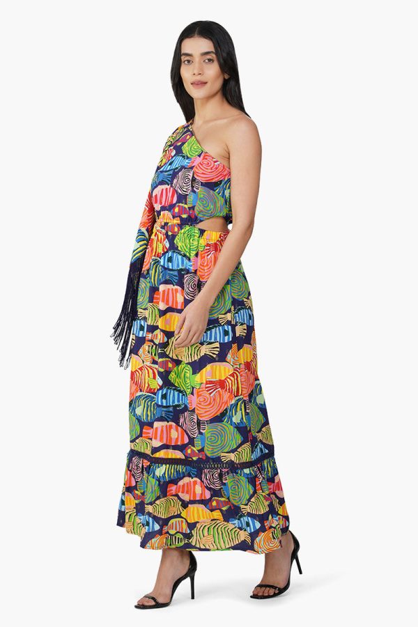 Tuna Marissa Multi Printed One Shoulder Dress - Image 3