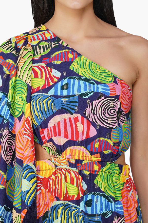 Tuna Marissa Multi Printed One Shoulder Dress - Image 5
