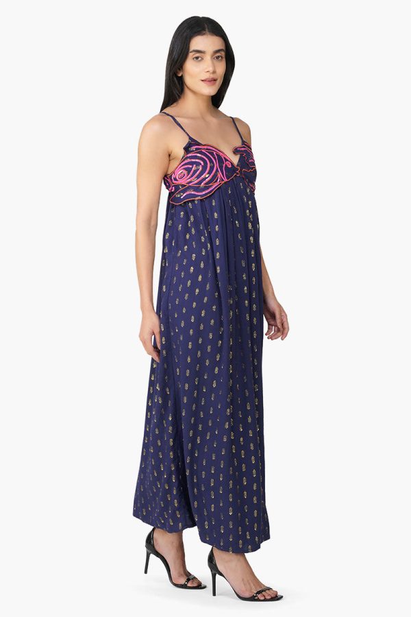Bowfin Fish Embellished Lurex Dress - Image 2
