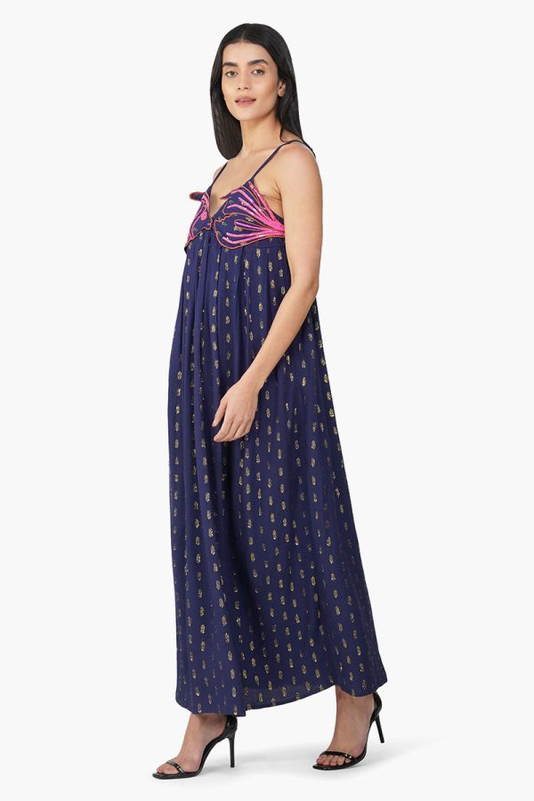 Bowfin Fish Embellished Lurex Dress - Image 3