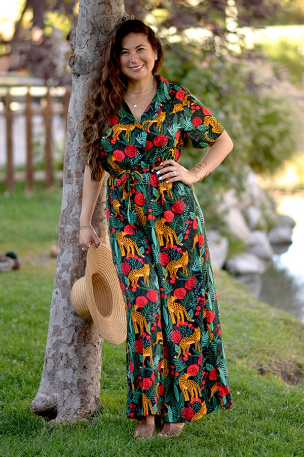 Jaguar Paradise Black Animal Print Jumpsuit - Image 7