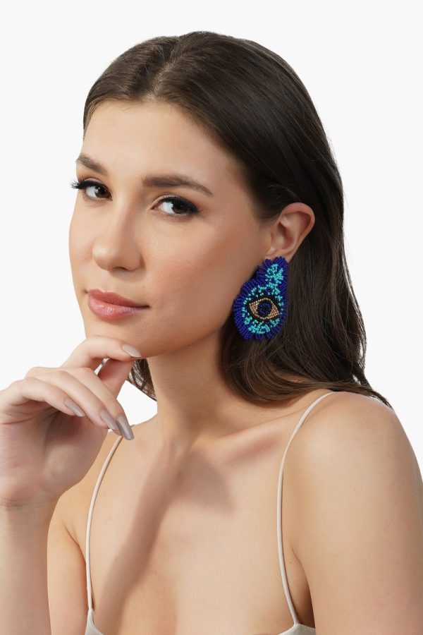 Smokey Eye Evil Eye Earrings - Image 3