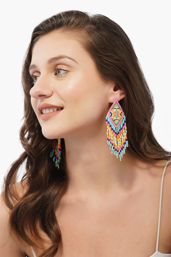 Daphne Beaded Earrings - Image 3