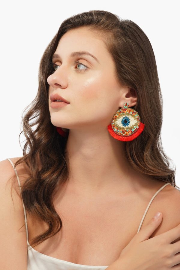 Evil Eye Goodluck Earrings - Image 2