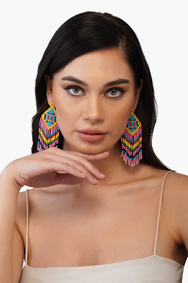 Chloe Beaded Earrings - Image 2