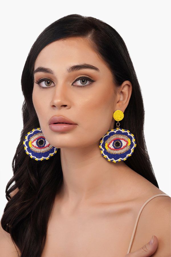 Eye see you Evil Eye Earrings - Image 2