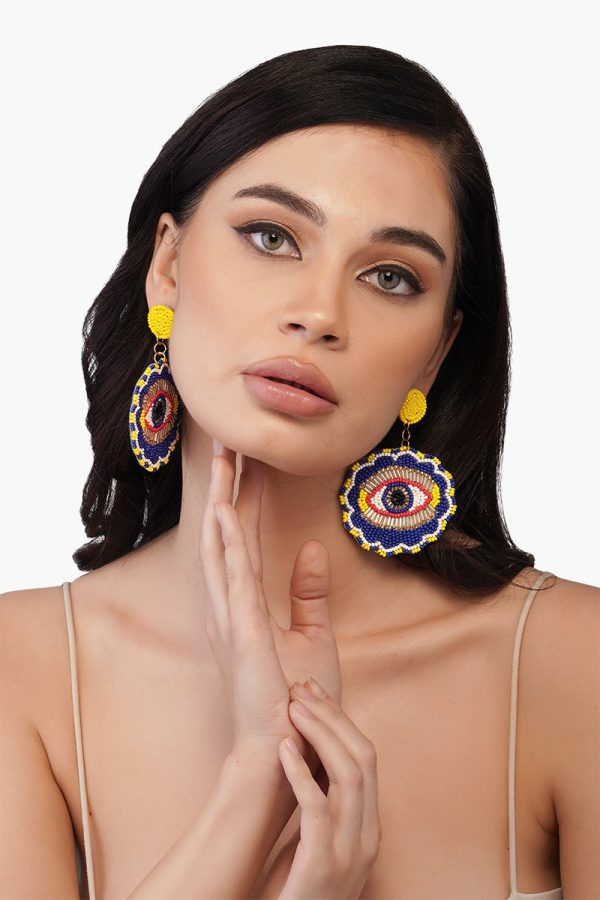 Eye see you Evil Eye Earrings - Image 3