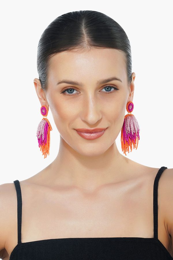 Charming Layered Beaded Earrings - Image 3